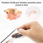 Multi-Function Cat Toy Replacement Heads Set-11 Realistic Birds, Made of Natural Feathers and Fabric, Equipped with Bells, Compatible with Cat Wands, Perfect for Attracting Cats' Attention - Image 8