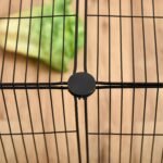 PawHut Pet Playpen Small Animal Cage, 16 Panels, Portable Metal Wire Fence with Door for Bunny, Guinea Pig, Chinchilla, Hedgehog, Each Panel Size 14" x 18" - Image 9