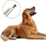 FEPITO 4 Pcs Stainless Steel Tick Remover Tool Set Pet Dogs Cats Ticks Remover Kit Including 1 PCS Tick Removal Tweezers 1 PCS Sharp Rake and 1 PCS Two Clips - Image 8