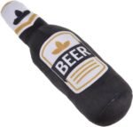 Squeak Dog Toy Soft Plush- Chew Beer-Bottle Shape Squeeze with Squeaker for Medium & Small Dog - Image 7