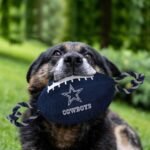 Pets First NFL Dallas Cowboys Football Dog Toy, Tough Quality Nylon Materials, Strong Pull Ropes, Inner Squeaker, NFL Team Color - Image 5