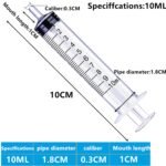 HaBeuniver 10ml Luer Slip Syringe with Measurement - 30 Pack - Bulk package, Disposable - Plastic Syringe for Scientific Labs, Feeding Pets, Refilling and Measuring Liquids - Image 3