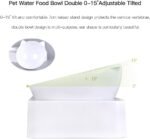 Marchul Cat Bowls, Cat Food and Water Bowl Set, 15° Tilted Cat Bowl for Indoor Cats, Cat Dishes with Automatic Waterer Bottle,Cat Bowl for Cats and Small Dogs - Image 4