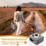 Elevated Dog Bowls for Large Dogs 5 Adjustable Heights 7.5"-15.4", 2 X-Large 10” Stainless Steel Bowls, Heavy Duty Raised Dog Bowl Stand Foldable Pet Feeder for Dogs Shoulder Height Over 15”, Grey - Image 9