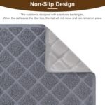 BOOMIBOO Cat Litter Mat, Litter Trapping Mat, Premium Durable PVC Pad, 23x14 Inches, Kitty Litter Box, Easy to Clean, Non-Slip, Urine Waterproof - Image 4