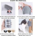 Cat Self Groomer, 4 Pack Wall Corner Soft Cat Scratcher Grooming Brush Massage for Short Long Fur Cats, Softer Massager Toy for Kitten Puppy - Image 5