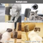 Cat Self Groomer, 4 Pack Wall Corner Soft Cat Scratcher Grooming Brush Massage for Short Long Fur Cats, Softer Massager Toy for Kitten Puppy - Image 6
