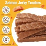 Salmon Sticks Cat & Dog Treats, Real Salmon Tender Strips, High Protein Low Fat Healthy Ingredient Chew Training Snacks - Image 3