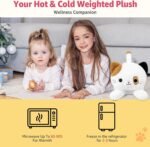 Onsoyours Original Heatable & Weighted Calico Cat Stuffed Animals, 15 inch Microwavable Kitten Plushie for Warmth & Stress Relief - Comfort Soft Plush Toys for Kids and Adults - Image 4