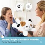 Onsoyours Original Heatable & Weighted Calico Cat Stuffed Animals, 15 inch Microwavable Kitten Plushie for Warmth & Stress Relief - Comfort Soft Plush Toys for Kids and Adults - Image 8