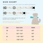 Faygarsle Cotton Designer Dogs Collar Cute Flower Dog Collars for Girl Female Small Medium Large Dogs with Flower Charms L - Image 4