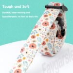 Faygarsle Cotton Designer Dogs Collar Cute Flower Dog Collars for Girl Female Small Medium Large Dogs with Flower Charms L - Image 5