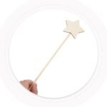 Wooden Fairy Wand 13.38 Inch DIY Craft Stick Unfinished Fairy Wand for Birthday Party Dress-up and Stage Performance - Image 6