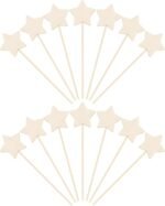 Wooden Fairy Wand 13.38 Inch DIY Craft Stick Unfinished Fairy Wand for Birthday Party Dress-up and Stage Performance - Image 10