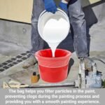 1 Gallon Nylon Paint Strainer Bags, 15‑Pack, 28 × 32 cm – Durable Reusable Filter for Smooth Painting, Water Culture & Plant Protection by Easy‑Fit Elastic Design, White - Image 3