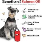Salmon Oil for Dogs 237 mL - Healthy Skin & Coat, Fish Oil, Omega 3 EPA DHA, Liquid Food Supplement for Pets, All Natural, Supports Joint & Bone Health, Natural Allergy & Inflammation Defense - Image 3