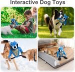 Wolf Rope Tug Toy with Muscle & Squeaker - Durable Plush Chew Toy for Aggressive Chewers, Interactive for Small Medium Large Dogs - Image 7