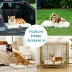 Dog Crate Bed for Extra Large Dogs, Rectangular XL Orthopedic Dog Beds, Foam Anti-Slip Bottom Pet Mat with Washable Removable Cover, Suitable for Pet Up to 100 lbs, 44x32x3 inch, Beige - Image 8