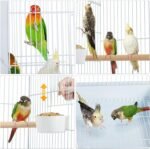Yaheetech Play Open Top Parrot Bird Cages for Sun Parakeet Cockatiel Green Cheek Conure Lovebird w/Detachable Rolling Stand, White - Image 9