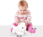 YH YUHUNG White Realistic Interactive Plush Pets Cat with Voice Control Electronic Pets Robot Cat Barking Meow Kitten Birthday Gift for Kids - Image 3
