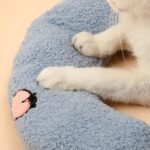 Les Arbres Fair Little Pillow for Cats, Ultra Soft Fluffy Pet Calming Toy Half Donut Cuddler for Joint Relief Sleeping Improve Machine Washable - Image 4