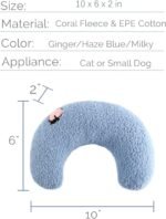 Les Arbres Fair Little Pillow for Cats, Ultra Soft Fluffy Pet Calming Toy Half Donut Cuddler for Joint Relief Sleeping Improve Machine Washable - Image 8