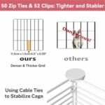 Large Guinea Pig Cages Indoor, Small Animal Cage with Waterproof Mat, Pet Playpen Metal Fence Yard for Hamster, Rabbit, Bunny, Ferret, Rat, Chinchilla, Hedgehog - Image 8