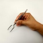 Precision Tweezers Stainless steel tick tweezers 11.5 cm pet flea treatment tick removal tool set fork tweezers clamps​​Dog cat supplies for Crafting, Jewelry, Electronics, and Lab Work - Image 7