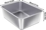 Stainless Steel Litter Box, 17.7"x13.8"x6" Medium to Large Metal Litter Box for Kitty/Cat/Rabbits, Easy to Clean, Non Stick Litterbox No Smell for Adult Cats - Image 3