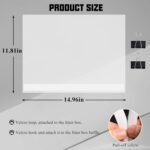 3 Pack Cat Litter Box Pee Shields,Easy Clean Anti-Splashing Enclosure, Litter Pan Pee Shields, Keep Mess Litter Box Urine Splash Guard (S) - Image 3