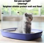 3 Pack Cat Litter Box Pee Shields,Easy Clean Anti-Splashing Enclosure, Litter Pan Pee Shields, Keep Mess Litter Box Urine Splash Guard (S) - Image 6