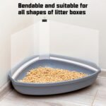 3 Pack Cat Litter Box Pee Shields,Easy Clean Anti-Splashing Enclosure, Litter Pan Pee Shields, Keep Mess Litter Box Urine Splash Guard (S) - Image 7