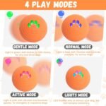 Interactive Dog Toys, 4 Play Modes, Motion Activated Automatic Rolling Ball Dog Toy for Indoor & Outdoor Fun, Durable TPU Shell, Rechargeable Moving Ball for Small & Medium Dogs - Image 3