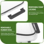 Skroam 5-Packs 36OZ Glass Food Storage Containers with Lids Airtight, Glass Meal Prep Container for Lunch, Pantry Organizers and Storage, Glass Lunch Boxes for Freezer to Oven Safe, Leak Proof - Image 5