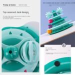 Cat Toys Kitten Ball Tower Springs Feather Exercise Wheel Toy for Indoor Cats Interactive Gifts, 4 Level Green - Image 6