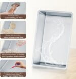 U-MAX Stainless Steel Cat Litter Box, Large Enclosed Kitty Litter Tray with Lid Scoop and Waste Bag, Anti-Leakage Easy Clean Non-Stick Surface, Jumbo Size for All Cats(60x40x38cm) - Image 4