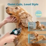 Dog Clippers for Grooming with 5-in-1 Blade, Dog Grooming Kit Cordless Rechargeable Cat Hair Trimmer Detachable Stainless Steel Blade Pet Shaver for Small Puppy Cat Paw Face Head Body - Image 6