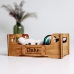 Personalized Wooden Pet Toys Storage Box – Custom Name Engraved Toy Organizer for Dogs & Cats – Handmade Wood Bin with Paw Print Accents (Custom Pet Name) - Image 7