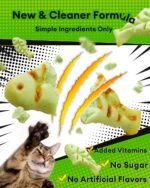 3.53oz Crunchy Cat Grass Treats for Hairball Control – Natural Chicken, Cat Grass & Catnip Biscuits, Low-Calorie Healthy Snacks for Indoor Cats, Digestive & Dental Care - Image 5