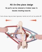 PandaEar Baby Sensory Toys 3 4 5 6 Months, Silicone Montessori Toys, Baby Teething Toy, Infant Rattle Teether Chew Toy Teething Ball Developmental Toy for Babies 3+ Month - Image 4