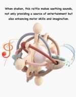 PandaEar Baby Sensory Toys 3 4 5 6 Months, Silicone Montessori Toys, Baby Teething Toy, Infant Rattle Teether Chew Toy Teething Ball Developmental Toy for Babies 3+ Month - Image 5