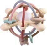 PandaEar Baby Sensory Toys 3 4 5 6 Months, Silicone Montessori Toys, Baby Teething Toy, Infant Rattle Teether Chew Toy Teething Ball Developmental Toy for Babies 3+ Month - Image 7
