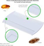 Tick Removal Tools for Pets Humans Farm Animals, Pain Free Twister Bar Hook Remover (S M L), Fine Point Tweezers Tick Puller Removes Head & Body, Pince A Tique Pour Chien Flea Lice Comb Kit - Image 7
