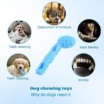 Nivofu Dog Chew Toy, Indestructible Rubber Dog Toothbrush Chew Toys for Aggressive Chewers, Tough Teeth Cleaning Stick for Small Medium and Large Dogs - Image 7