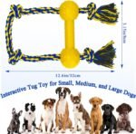 ASOCEA Interactive Dog Rope Toys Tug of War, Tough Toys for Boredom Cotton Pull Rope Toy for Small Medium Dog Chew Toys Teeth Cleaning - Image 3