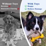 ASOCEA Interactive Dog Rope Toys Tug of War, Tough Toys for Boredom Cotton Pull Rope Toy for Small Medium Dog Chew Toys Teeth Cleaning - Image 6