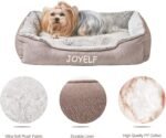 JOYELF Dog Bed Washable Calming Pet Bed, Anti Anxiety Cat Bed & Sofa, Cute Plush Pet Bed for Medium Dog and Cat - Medium Rectangle - Image 5