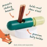 WOOF BullySafe - Bully Stick Holder - Durable Dog Chew Holder for Safe, Long-Lasting Play - Easy to Clean - No More Swallowed Ends - Best for Dogs 10+ lbs - Image 4