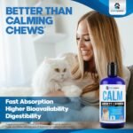 Cat Anxiety Relief 90 Day Supply - Faster Absorption Than Cat Calming Treats - Cat Calming Products for All Ages - Liquid Calming Cat Treats for Sleep Aid - 8 Ingredient Blend + Cat Melatonin - Image 4