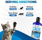 Cat Anxiety Relief 90 Day Supply - Faster Absorption Than Cat Calming Treats - Cat Calming Products for All Ages - Liquid Calming Cat Treats for Sleep Aid - 8 Ingredient Blend + Cat Melatonin - Image 7
